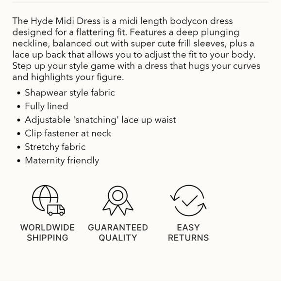 AYM Hyde Midi Dress Size Large, Red - Picture 3 of 3